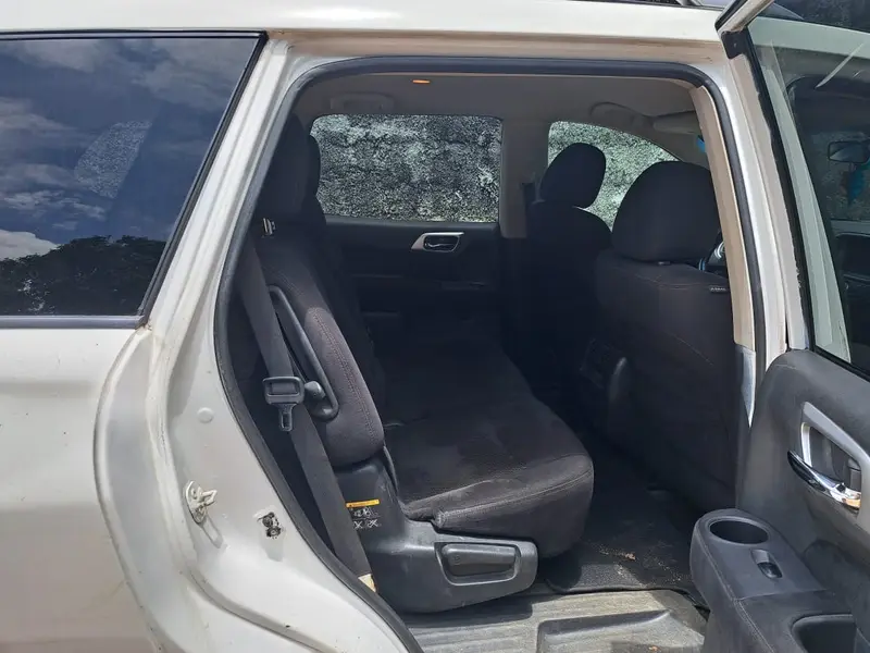Rear seats inside our Nissan Pathfinder